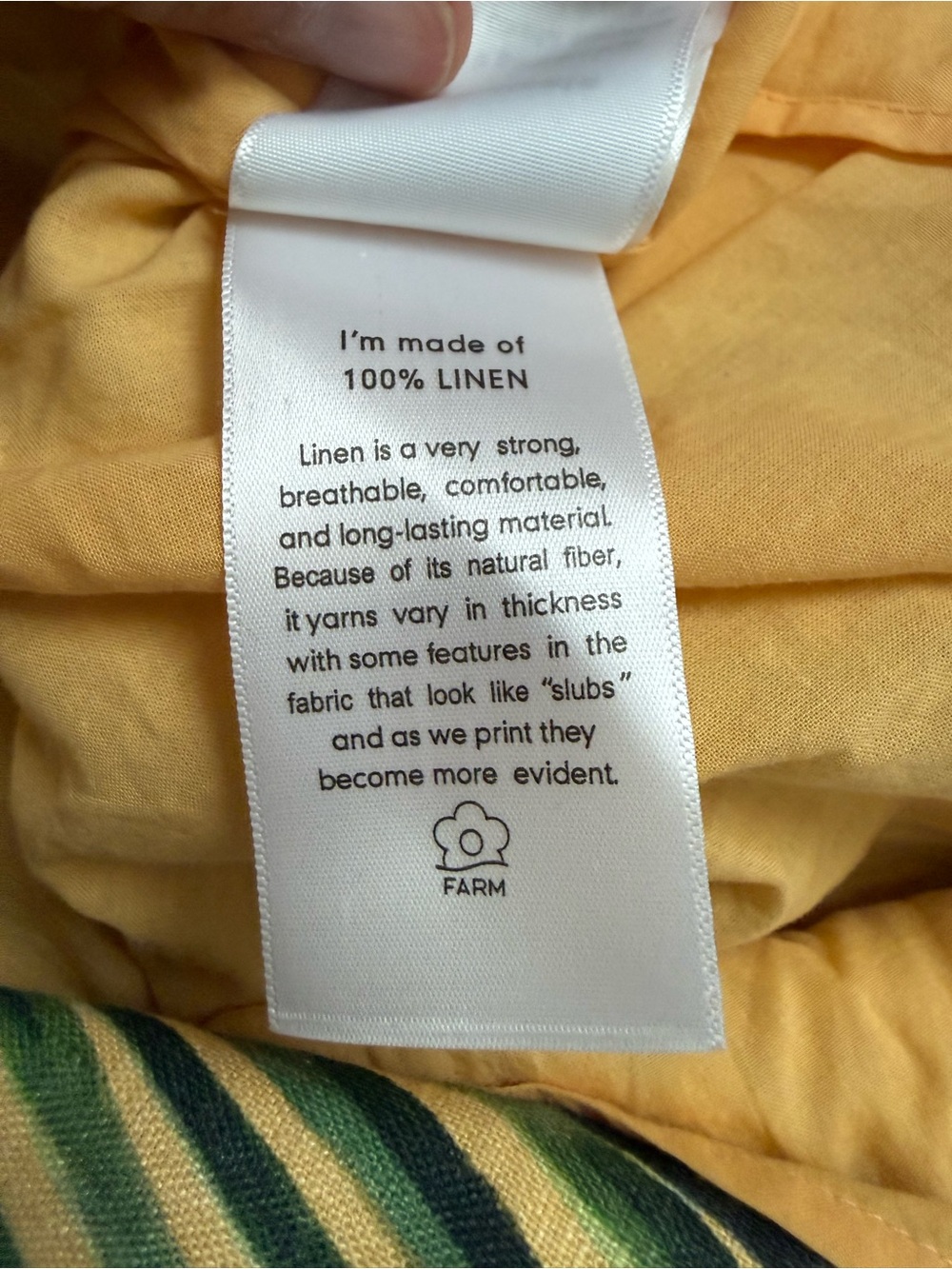 FARM Rio Yellow Bananart 3D Bodice Linen Midi Dress - Size S - Picture 10 of 14